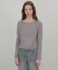 ANDNEEDS Boat Neck Sheer Knit (Blue Gray)