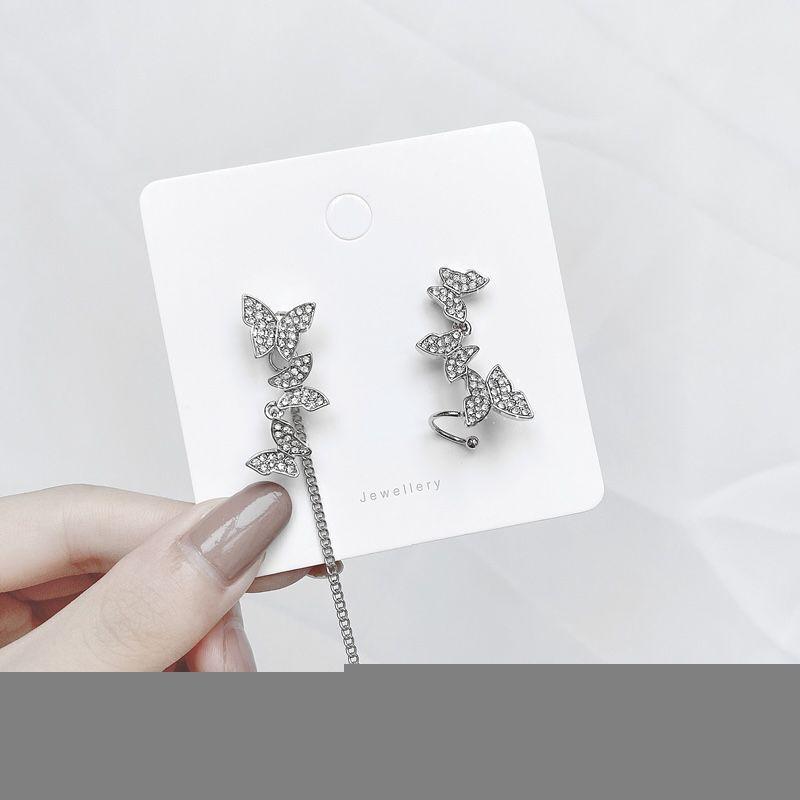 Butterfly Earrings New Fashion Exquisite Earrings Fashion Butterfly Design Jewelry Unique Charm Shining