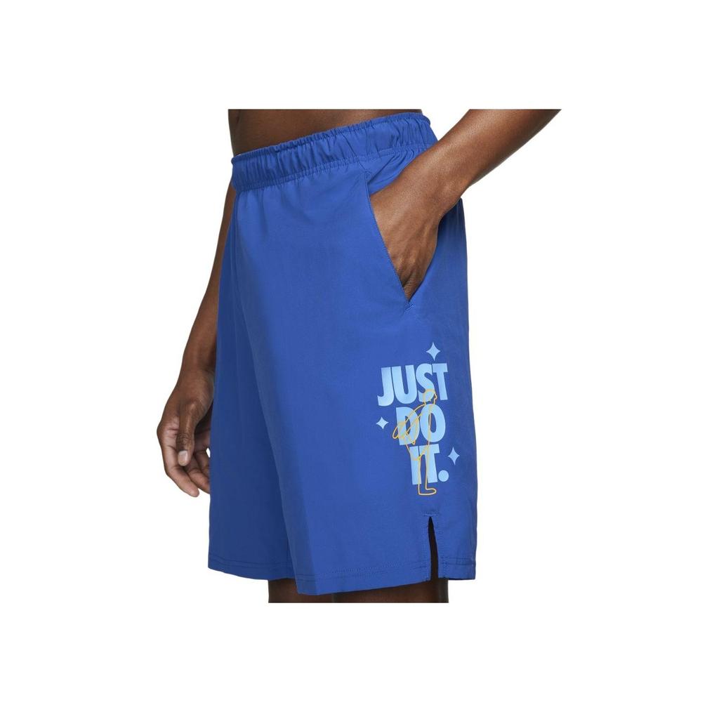 Nike Letter Print Lace-Up Straight Leg Casual Shorts Men Shorts Blue DM5957-480