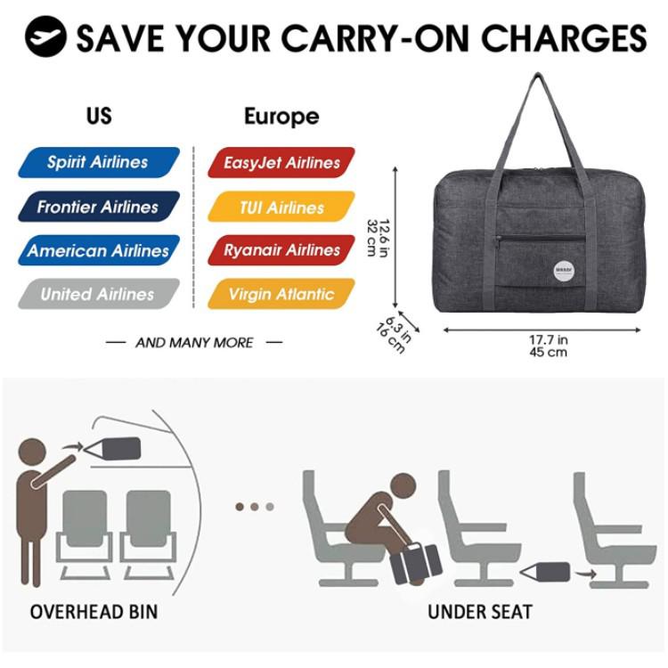 Auf Lager Faltbare Unter-Sitz-Reisetasche - Neue Mode Handgepäck