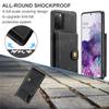 For Samsung Galaxy S20 5G Case JEEHOOD J01 Retro Leather Phone Back Cover with Detachable Magnetic Card Holder