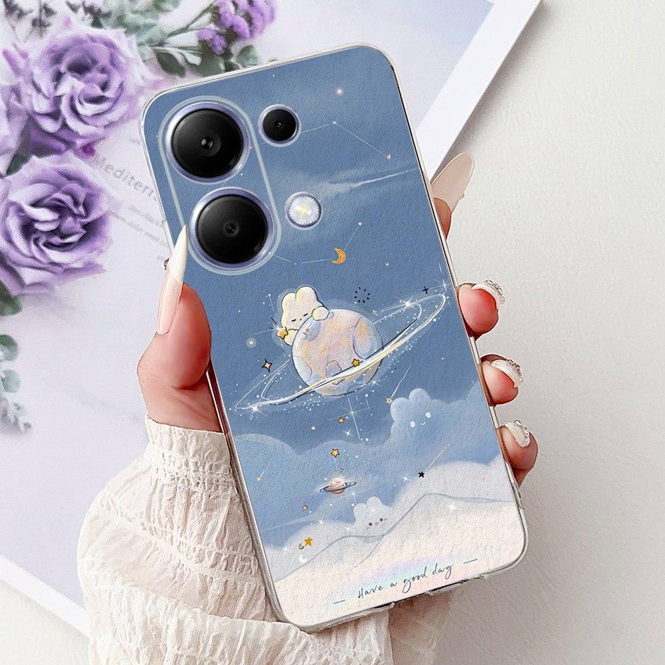 Pro pouzdro Xiaomi Redmi Note 13 Kryt Note 13 Pro Populární malovaný květinový měkký silikonový kryt na telefon Pro Redmi Note13 Pro 4G 5G Funda