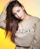 Baust Logo Print Loose Fit Crop Sleeve [Beige]