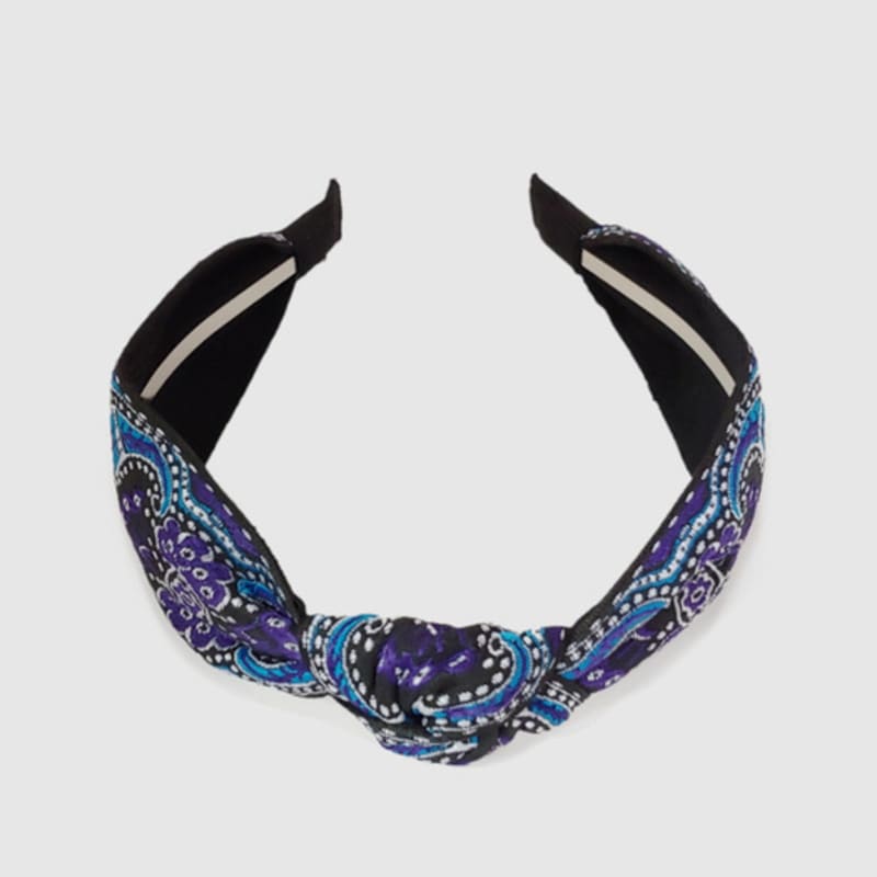 LALA Ethnisches Paisley Haarband - Blau
