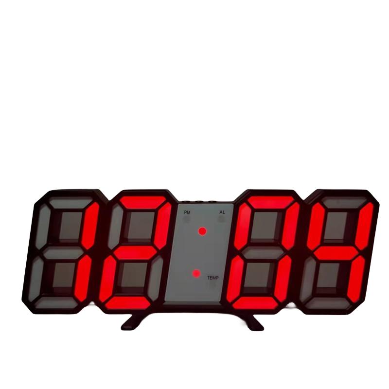 Hot Sale 3D LED Digital Alarm Clock Wall Clock Calendar Electronic Backlight Table Clocks Desktop Living Room Kitchen Bedroom