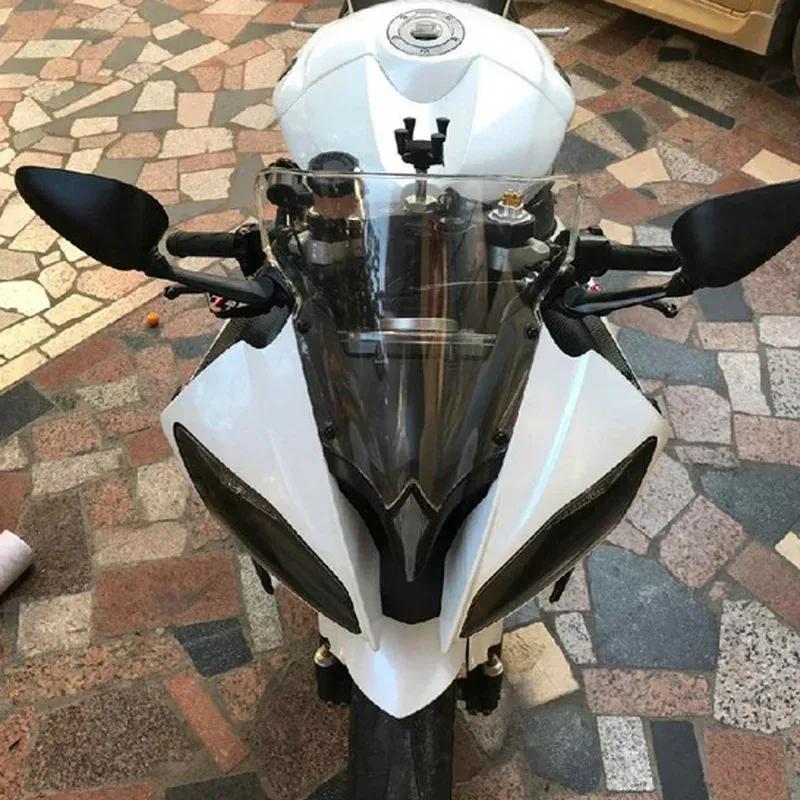 Motorcycle Wind Deflector For Yamaha YZFR6 YZF600 2008 - 2016 Screen Double Bubble Windshield Protector Windscreen 12 2013 14 15