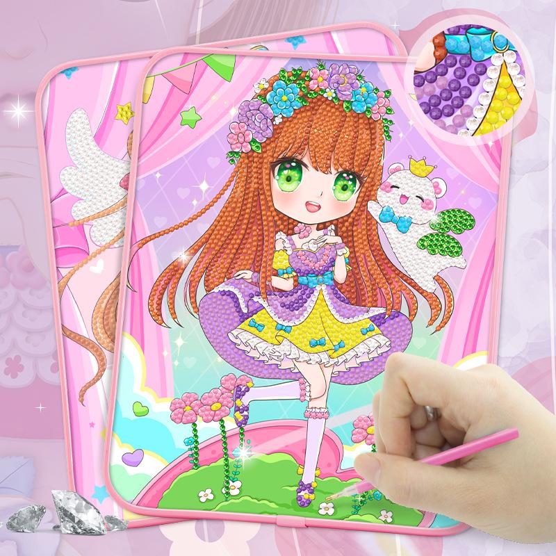 Officially Licensed Children's Little Princess DIY Diamond Painting Kit with Frame