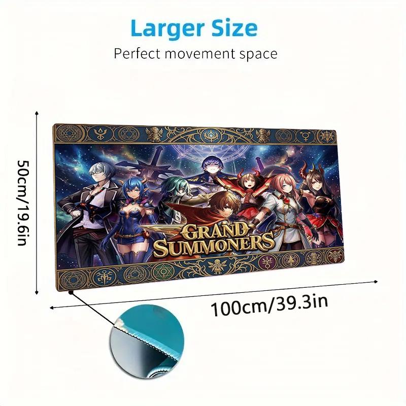 Grand Summoners Color Mouse Pad Large Gaming Table Cushion Non-slip Laptop Tablet Big Mousepad XXL Mat Mini PC Playmat With Lock Edge