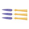 3PCS Darts Knots Props PLA 3D Printed Collectible Cosplay Costume Dart Prop for Role Playing Events Party Purple and