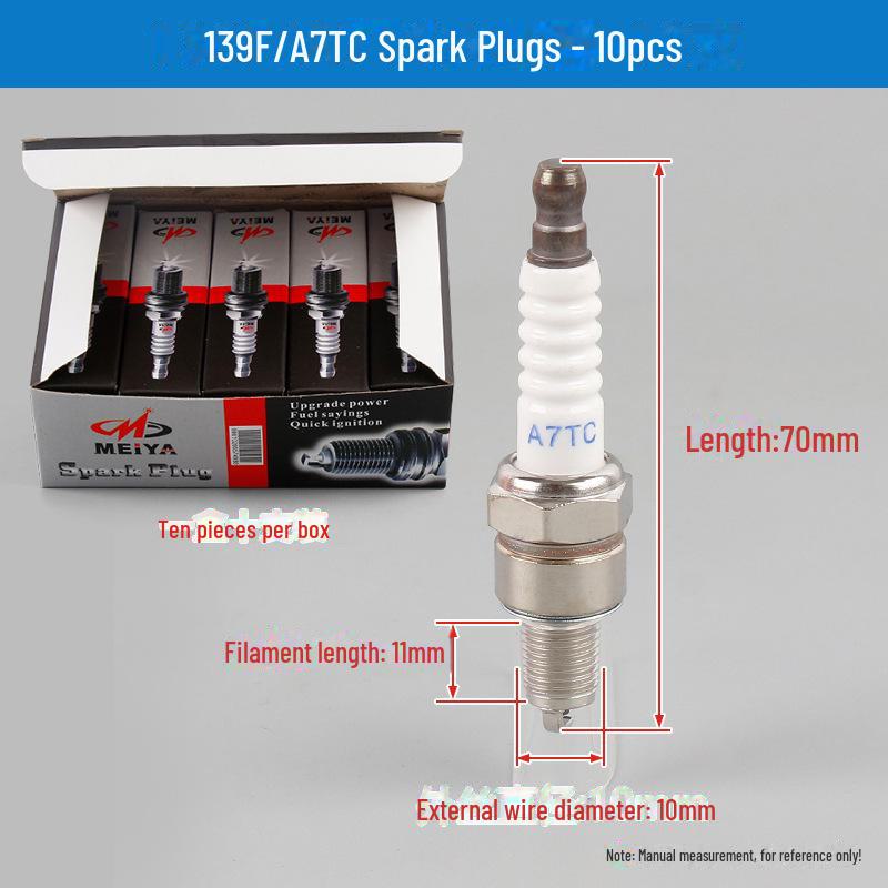 Bujii și duze 168F/190F pentru motoare de drujbă, generator și mașină de tuns iarba