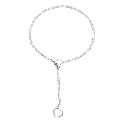 Unique Heart Pendant Necklace Geometric Clavicle Chain Necklaces Wedding Jewelry