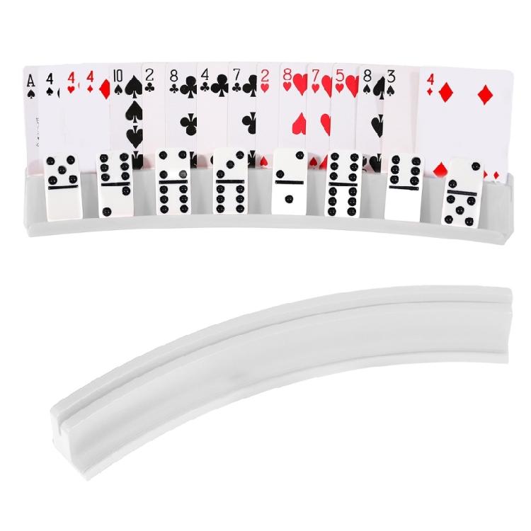 Poker Card Rack Playing Card Organizers Holder Game Rack Curved Playing Card Holder Stand, Poker Card Holder Organizers