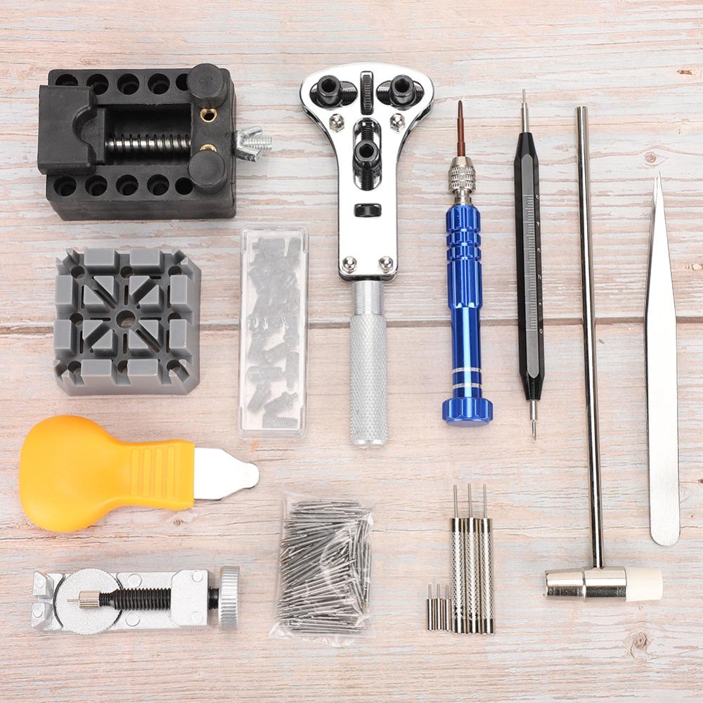 122Pcs Black Watch Tool Set 20.7 * 10cm Watch Strap Adjustment Tool For Electronic Watch