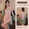 Series Classical Belly Pocket Chiffon Perspective Pure Desire Seduction Sex Underwear Sexy Pajamas Retro