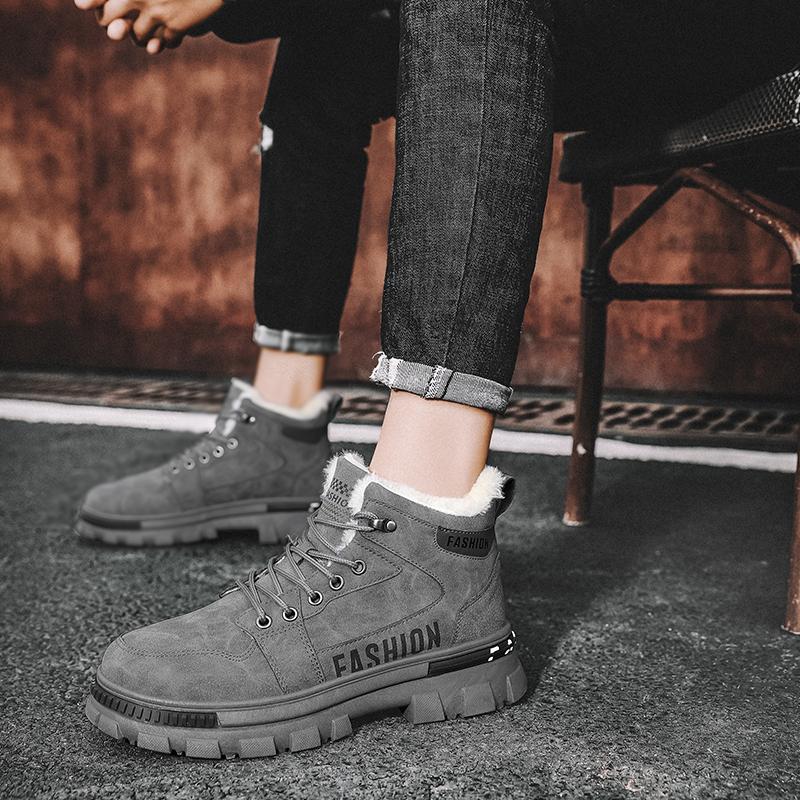 Pánské Sněhule Zimní Protiskluzové Plyšové Sněhule Sněhule Sněhové boty Sněhule s vysokým šněrováním Outdoor Teplé Chladu Odolné Venkovní Sportovní Pracovní boty