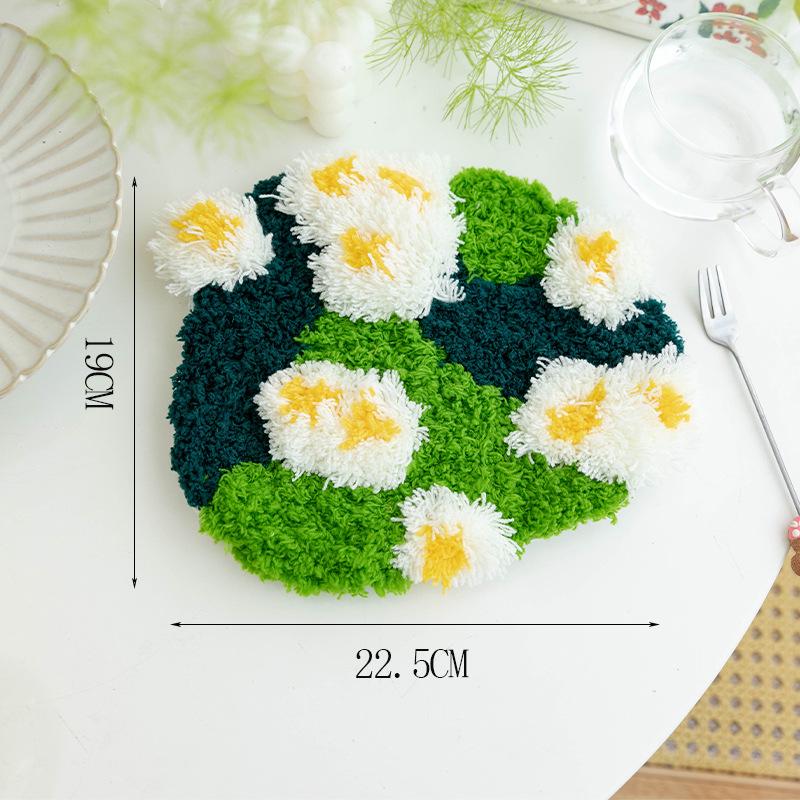 Moss Coaster Rug Kit: Beginner-Friendly Mori Style Doormat Gift Set