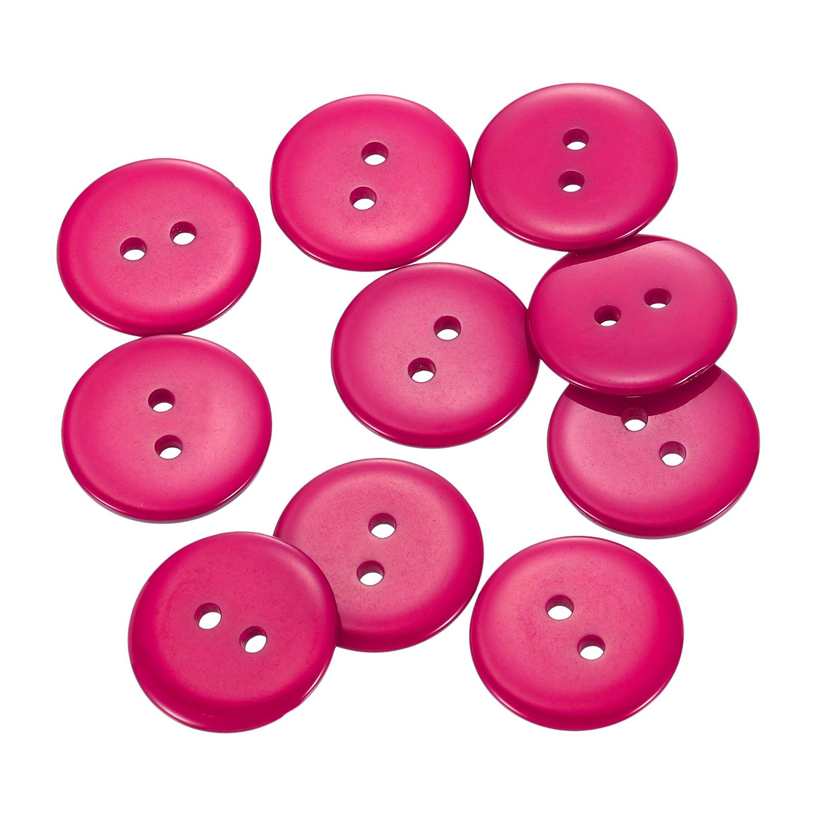 

10pcs 20mm Sewing Button Color Resin Cat Eye Button 2 Holes Round Craft Replacement Buttons for Clothing DIY Crafts Decor рожевий червоний колір