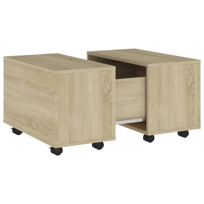 VidaXL Coffee Table Sonoma Oak 60x60x38 Cm Particleboard.