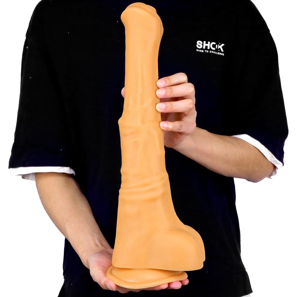 Super ogromne Dildo wielki Penis Butt Plug korek analny Sex zabawki Fisitng koń Dick XXL realistyczny Cock Pegging niewolnik potwór Dildo