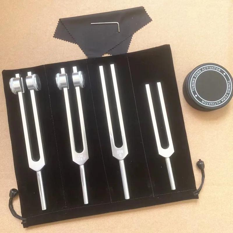 136.1 128 256 512 528 384Hz Aluminium Alloy Tuning Forks Healing Medical Tuning Fork Instrument Percussion Chakras Therapy Yoga Meditation Accessory