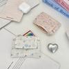 Retro Flower Women's Clutch Coin Purses Compact Portable Ladies Card Bags Plaid Candy Color Multi-Pocket Female Cosmetic Bags