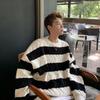 Hong Kong Style Men's Winter Loose Knit Sweater - Trendy Round Neck, Korean Version, Relaxed Couple Design