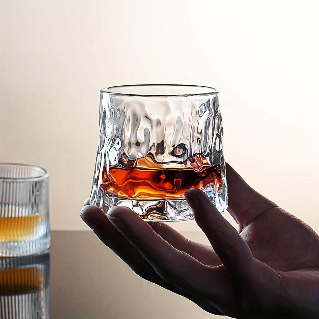 6pcs Rolling Whisky Glass Whisky Glasses Stylish Glassware For Scotch Bourbon Whisky Cocktail Cognac Vodka Gin Tequila Liquor Home Decor Home Kitchen