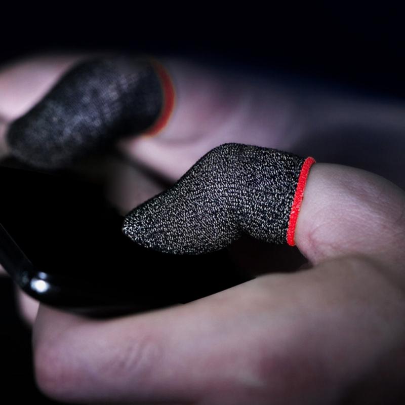 Finger Gloves Thumb Fingertip Covers for Mobile Phone Games Anti Slip Thumb Sleeve Sweatproof Breathable Finger Cover