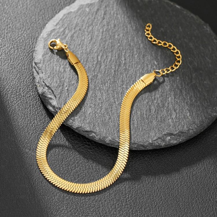 Customizable Adjustable Stainless Steel Blade Chain Bracelet