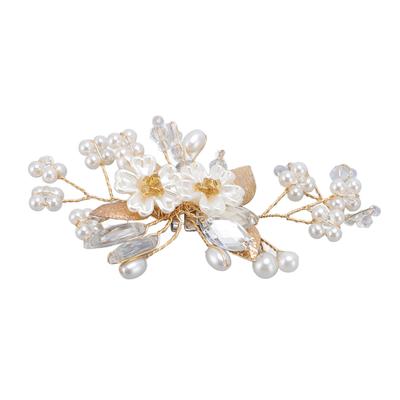 Pearl Shoe Clip Detachable Pearl Flowers Shoe Buckle Decoration for Wedding Festival