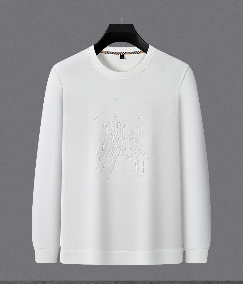 Sweatshirt épais à col rond pour homme Paisenlong 2025: Tendance Européenne & Américaine Automne/Hiver pour l'Âge Moyen à Avancé