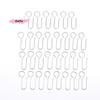 S-30Pcs Handy Curtain Accessories Metal Curtain Track Install Hooks S Shaped Metal Ceiling Shower Curtain Decoration Hooks