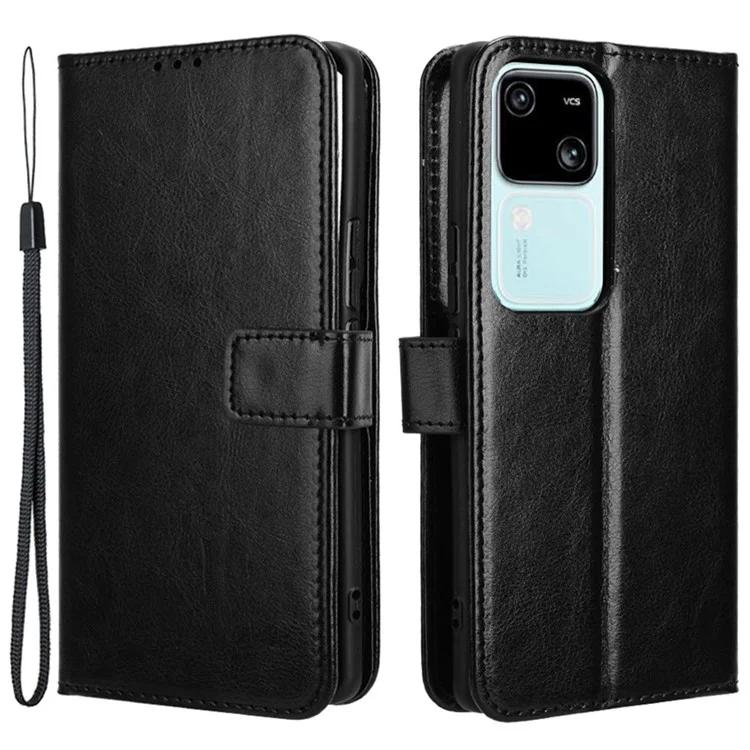 

For vivo S18 5G / S18 Pro 5G / V30 5G / V30 Pro 5G Case Crazy Horse Texture Leather Full Protection Phone Cover