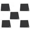 5pcs Silicone Pot Holders Mat Heat Resistant Anti Slip Square Honeycomb Trivet Mat Hot Pads for Kitchen Counter Black