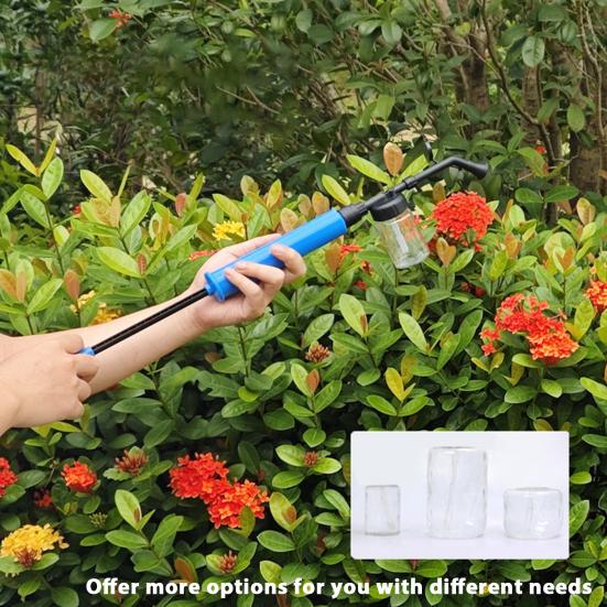 Diatomaceous Earth Powder Duster Garden Powder Dispenser Puffer Sprayer with Telescopic Extension Rod