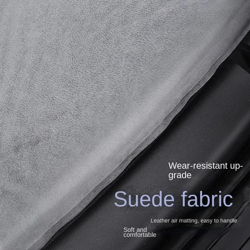 Outdoor Camping Inflatable Special Suede Fabric Car Travel Bed for Tesla Model 3 Y Portable Air Pump 2 Pillows Car Accessories