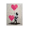 Graffiti Pink Love Wall Poster Children's Canvas Painting Wall Art Printing Picture Modern Living Room Home Decoration Mural