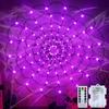 Light Garland - AIMOONSA - Spider Web 120 Cm - 70 Purple LEDs - Remote Control - 6/18 H Timer