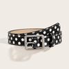 Trendy Vintage Polk Dot Women Belts Y2K Girls Pin Buckle Belt Waistband PU Leather Jeans Belts Waist Strap Gift