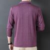 Men's Simplicity Solid Color Business Office Shirt Autumn Winter Male Clothes All-match Long Sleeve Casual Polo-Neck Shirts