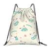Custom P-Pochaccoes Drawstring Bags for Training Yoga Backpacks Women Men Dog Cartoon Sports Gym Sackpack