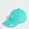 adidas MERCEDES AMG PETRONAS FORMULA 1 Team Driver Unisex MMX91 Rush Size Cm Cap, Adult, Semi-Mint (KE8301), 57.0