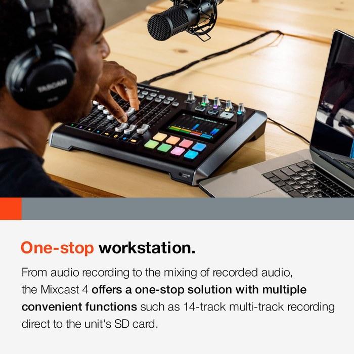 TASCAM Mixcast 4 Podcast Production Workstation/USB Audio Interface
