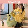 Playful Dinosaur Plush Shoulder Bag For Girls And Boys With Cartoon Pattern And Functional Storage