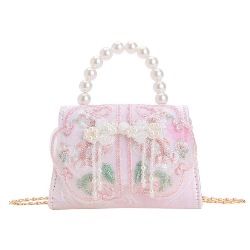 Fashionable Handbag Childrens Featuring Delightful Bow And Chic Details Pearl