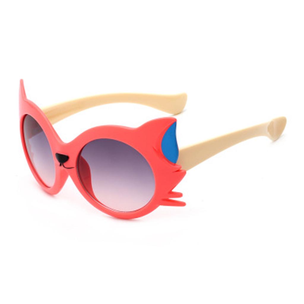New Cute Cartoon Cat Anti UV400 Sun Glasses Kids Dresses Ornament For Girls