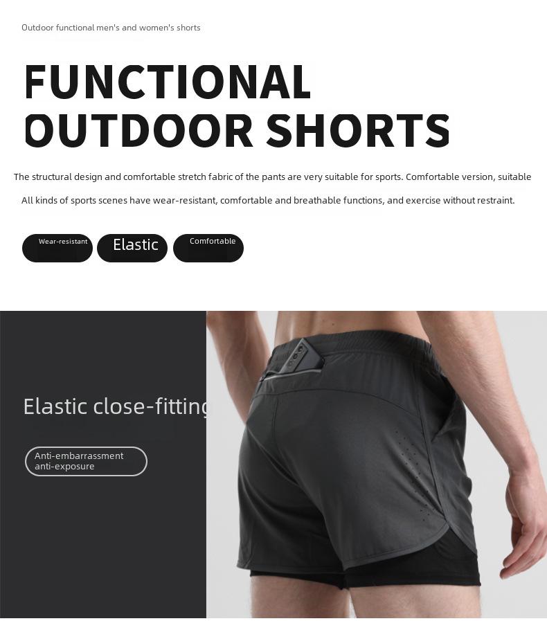 Men's Quick-Dry Running Shorts with Phone Pocket