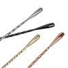 Long Handle Bar Teadrop Spoon Spiral Pattern Coffee Spoon Bartender Tools Mixing Spoon  Tea