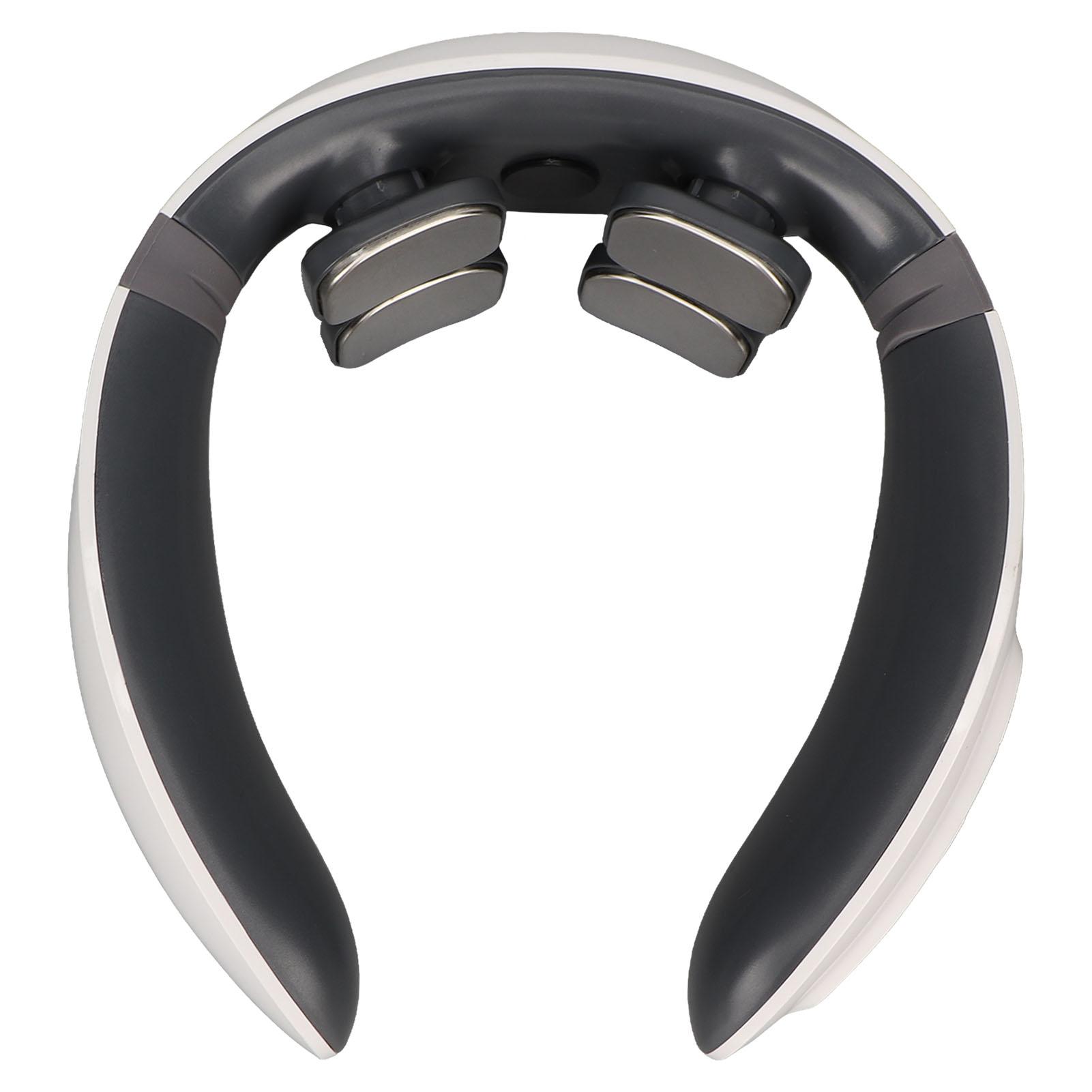 

Электрический импульсный массажер для шеи для расслабления, снятия усталости, интеллектуальный массажер для шеи с подогревом, белый