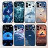 Airplane Silicone Phone Case For iPhone 17,16,15,14,13,12,11 X XR XS Plus Pro Max SE Shockproof Soft Cover